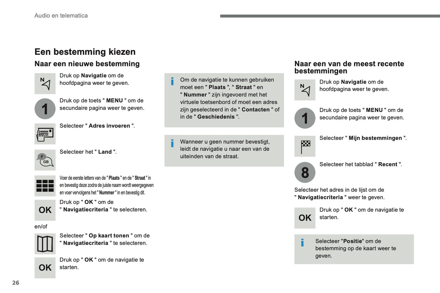 2016-2018 Citroën C4 Picasso/Grand C4 Picasso Infotainment Handleiding | Nederlands