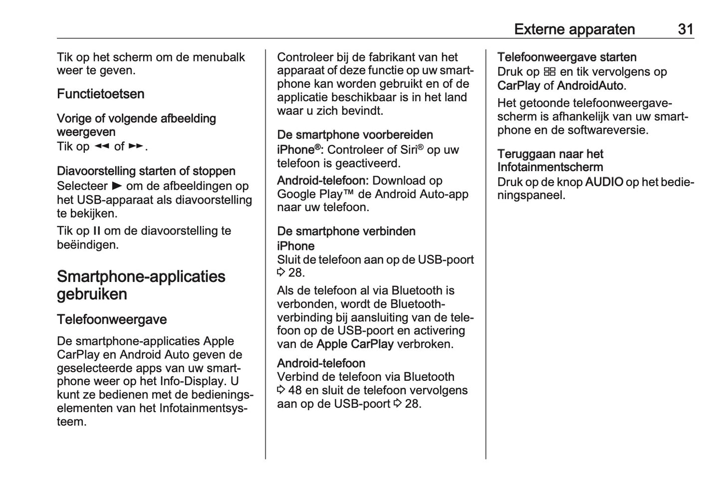 2018 Opel Crossland X Infotainment Manual | Dutch