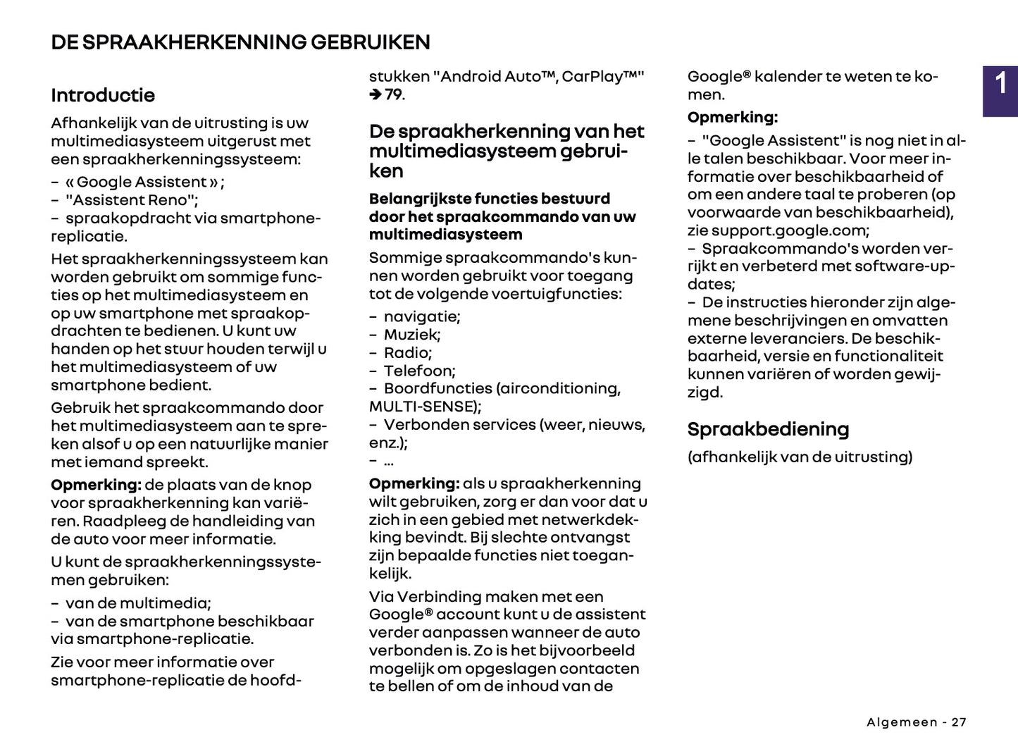 2024-2025 Renault Open R Link Infotainment Manual | Dutch
