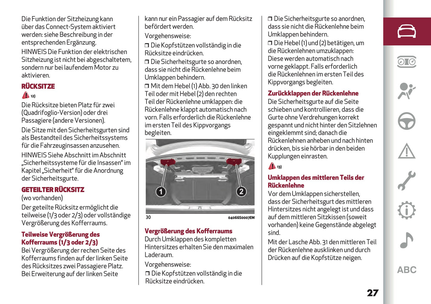 2022-2023 Alfa Romeo Giulia Bedienungsanleitung | Deutsch