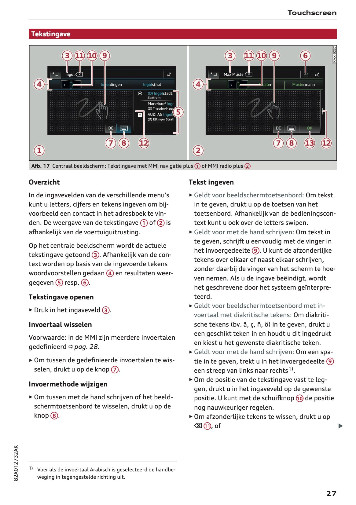 2022-2023 Audi A1 Owner's Manual | Dutch