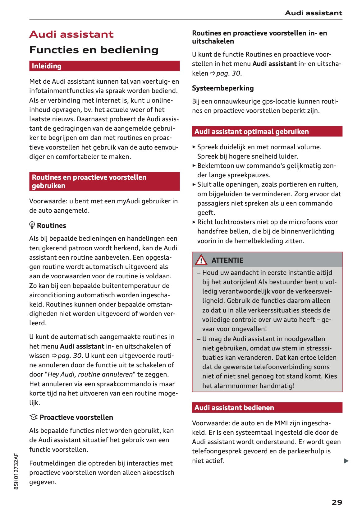 2025 Audi Q6 e-tron Gebruikershandleiding | Nederlands