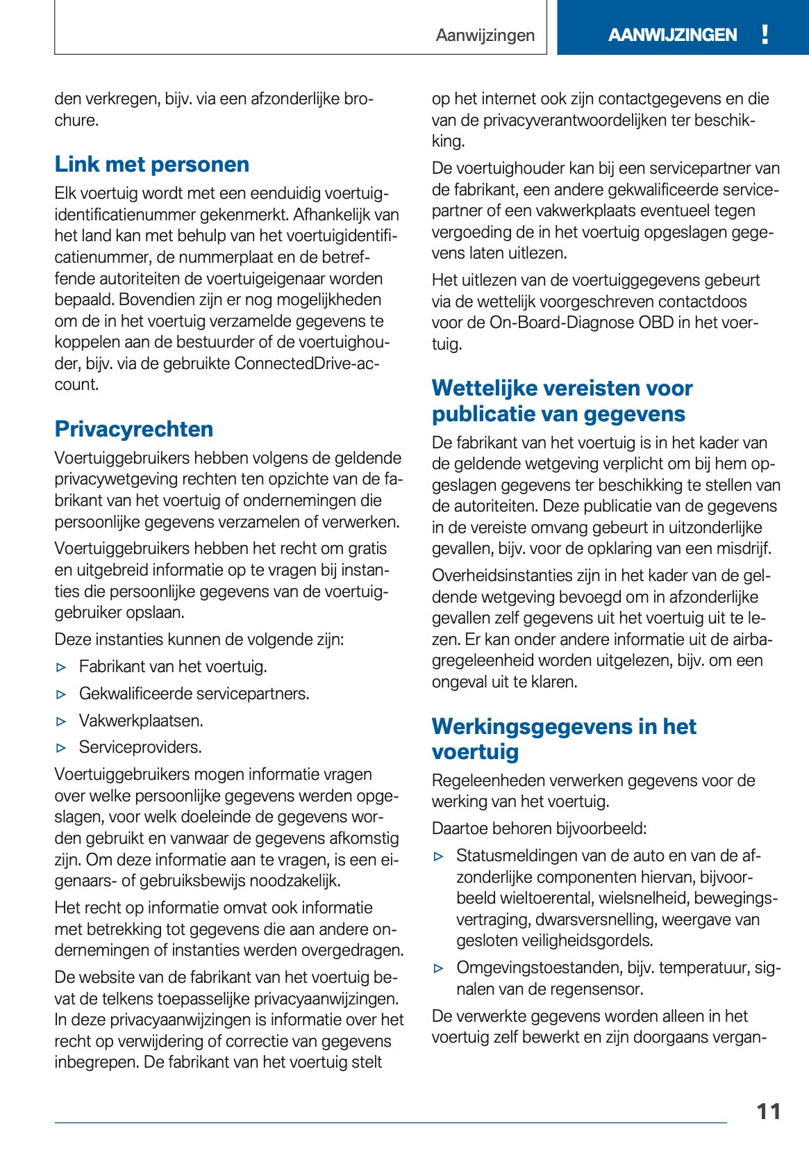 2019 BMW X2 Owner's Manual | Dutch