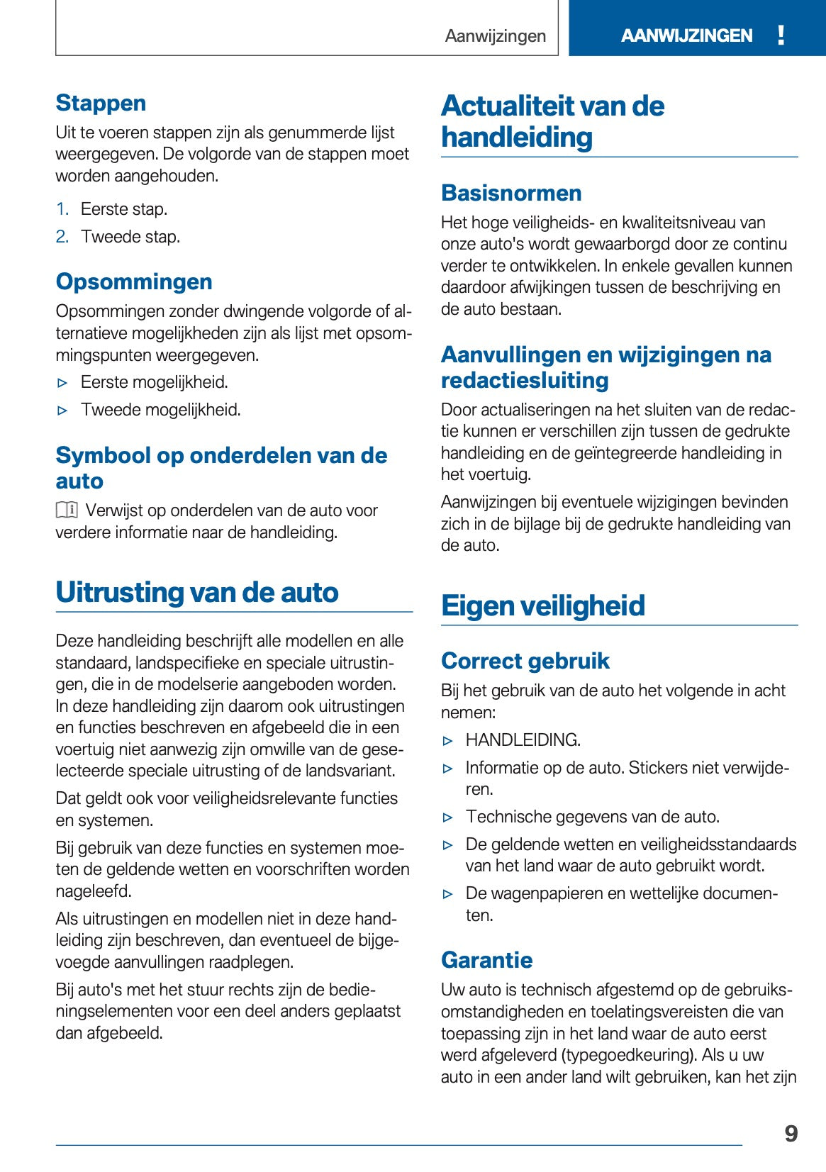 2019 BMW X2 Owner's Manual | Dutch