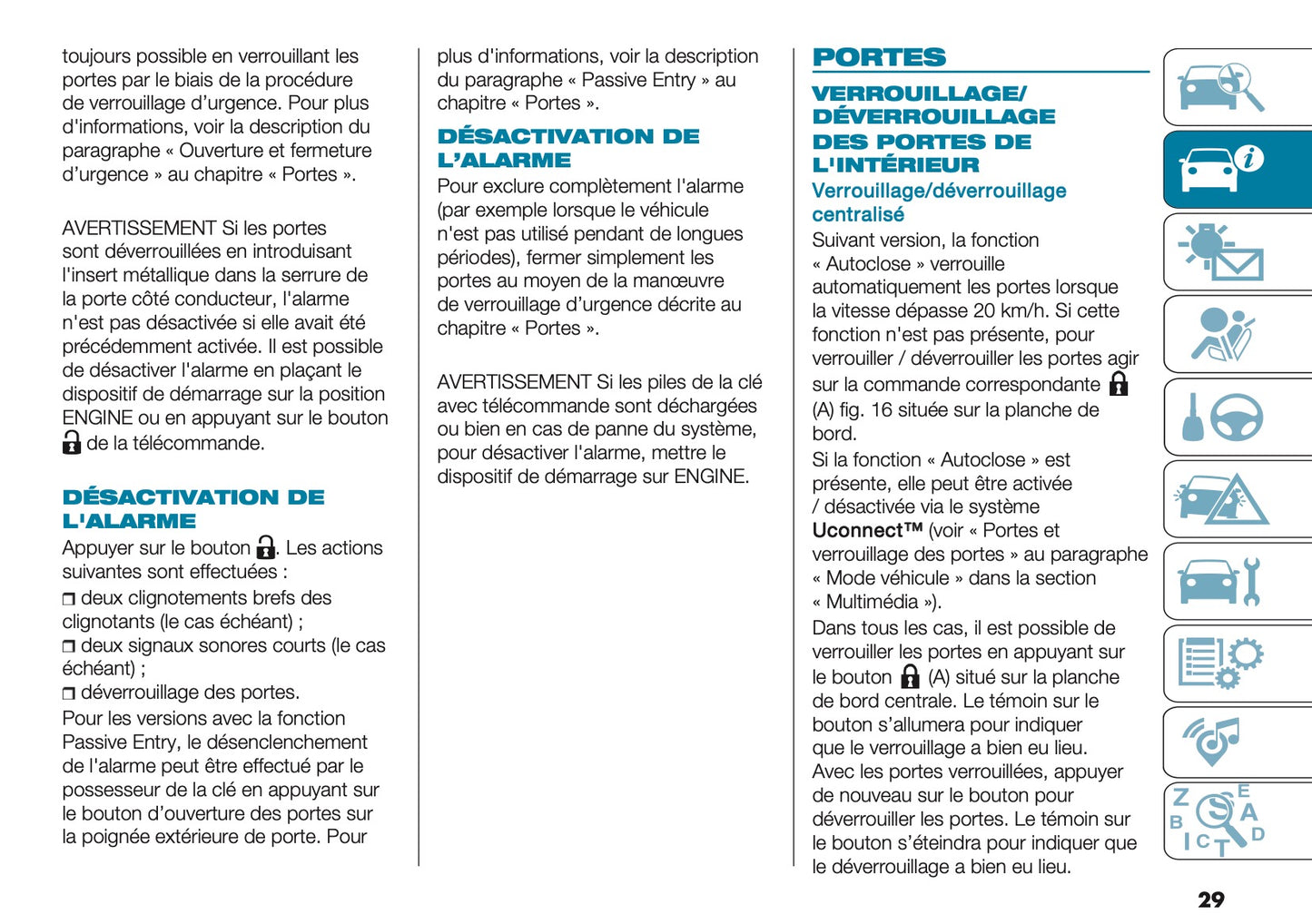 2025 Fiat 500e Owner's Manual | French