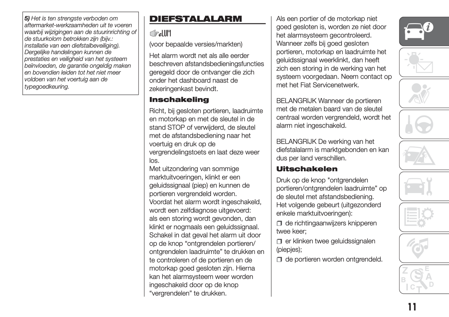 2016-2017 Fiat Ducato Gebruikershandleiding | Nederlands