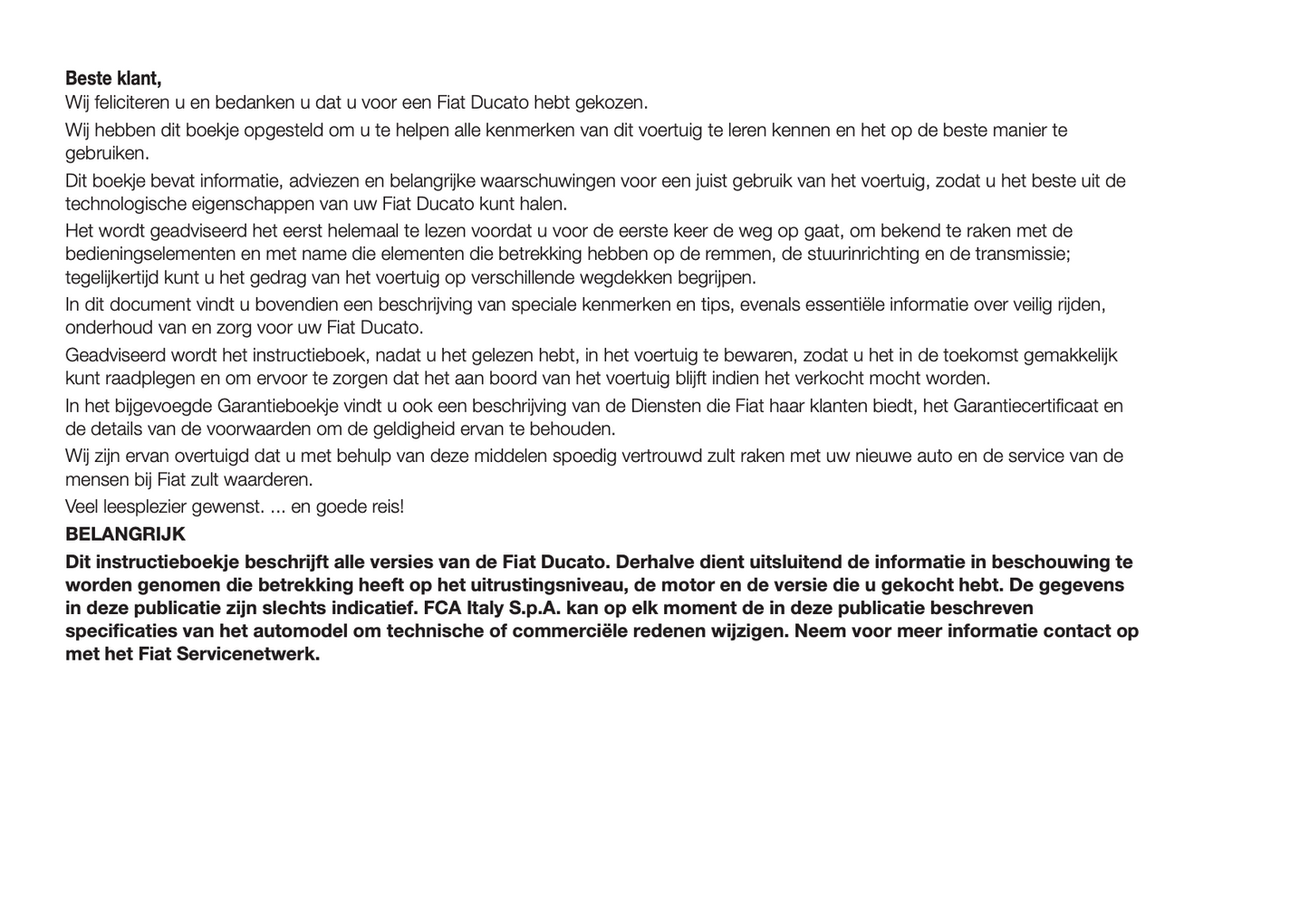 2016-2017 Fiat Ducato Gebruikershandleiding | Nederlands
