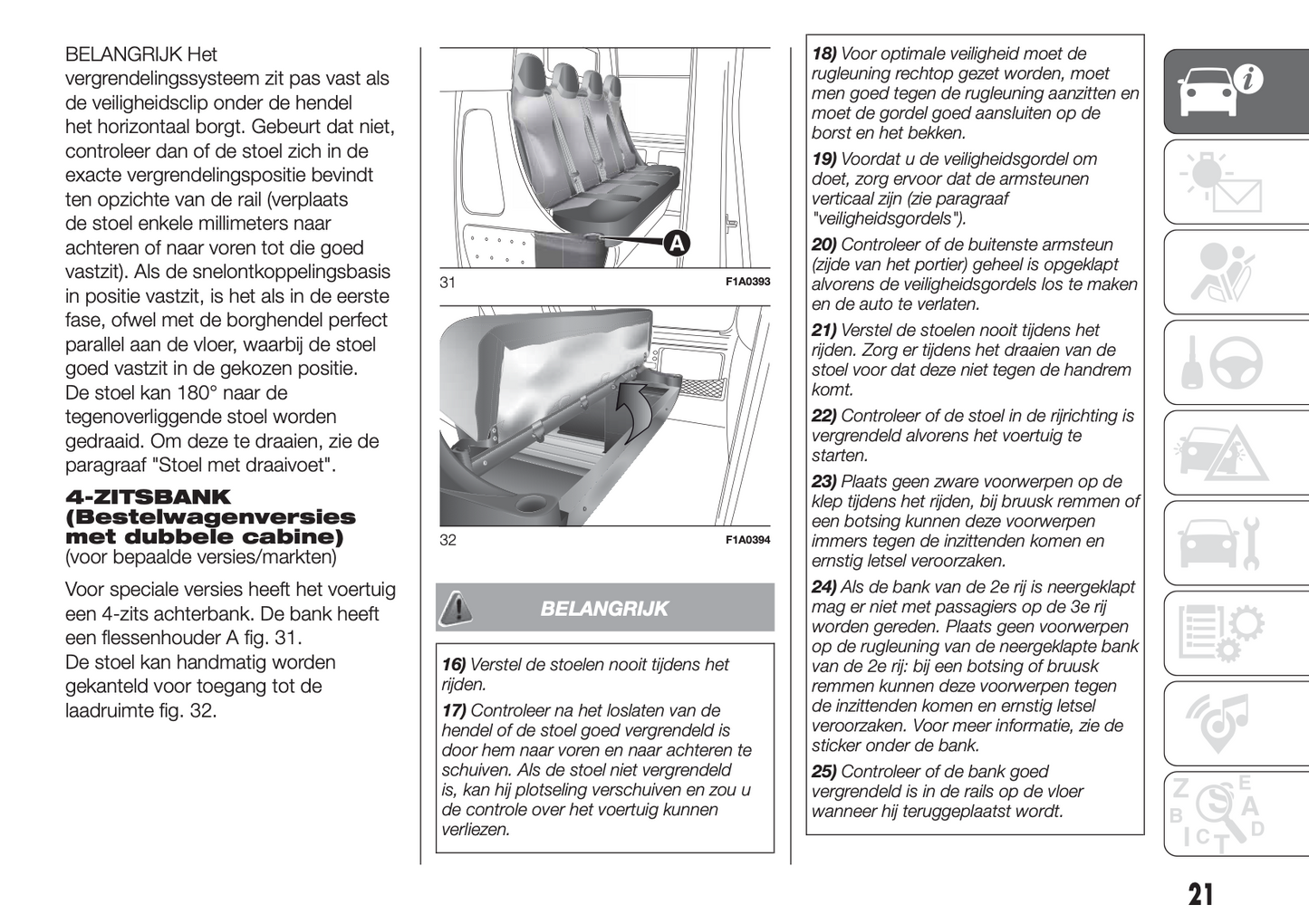 2016-2017 Fiat Ducato Gebruikershandleiding | Nederlands