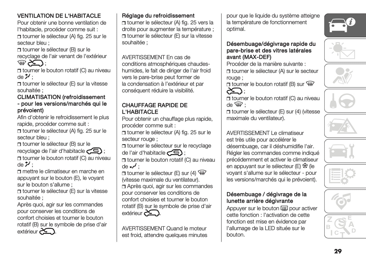 2026 Fiat Panda/Pandina Owner's Manual | French