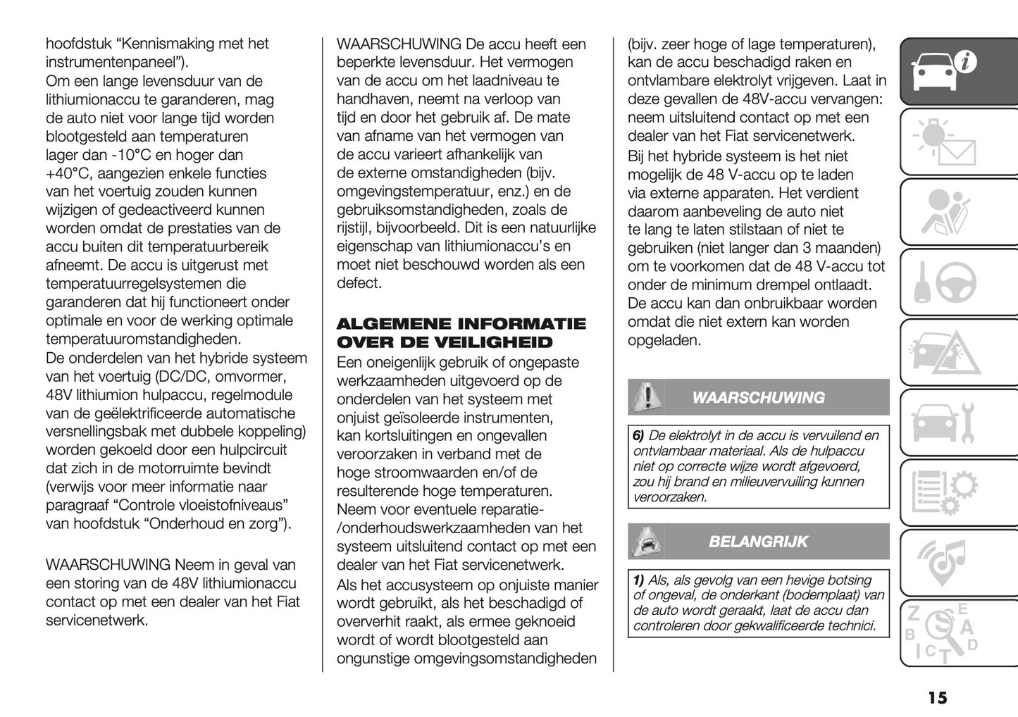 2023 Fiat Tipo 5 Door/Station Wagon Gebruikershandleiding | Nederlands