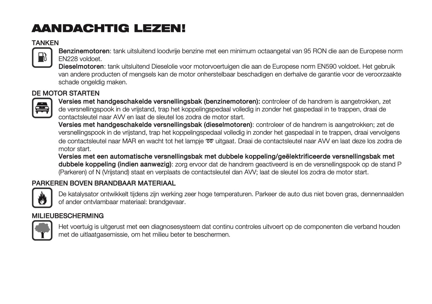 2023 Fiat Tipo 5 Door/Station Wagon Gebruikershandleiding | Nederlands