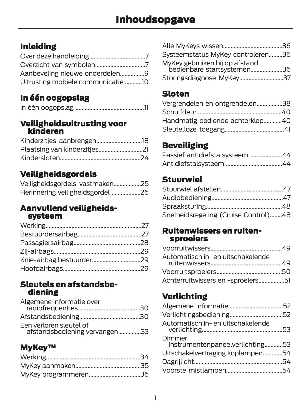 2014-2015 Ford B-Max Gebruikershandleiding | Nederlands