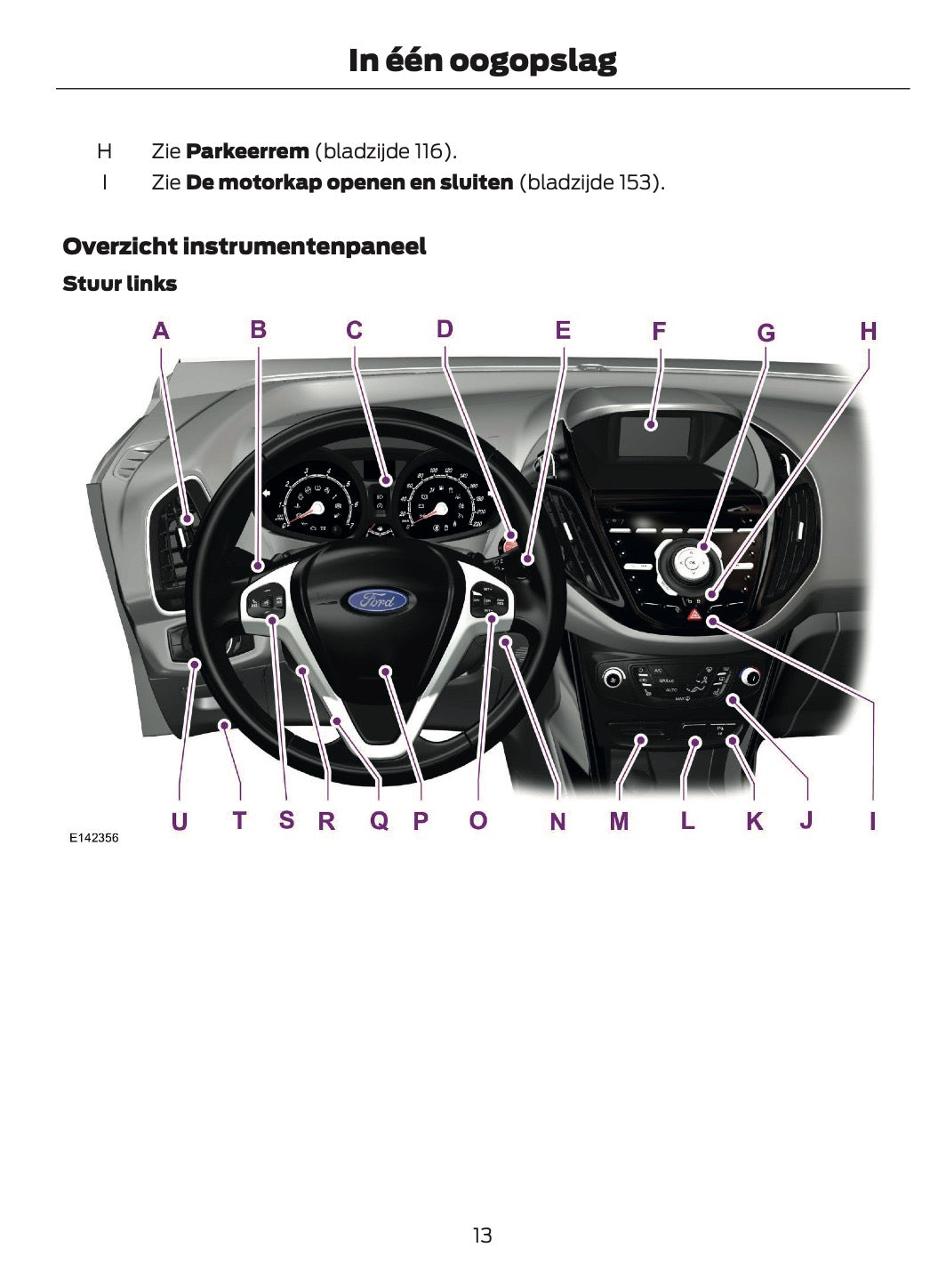 2014-2015 Ford B-Max Gebruikershandleiding | Nederlands