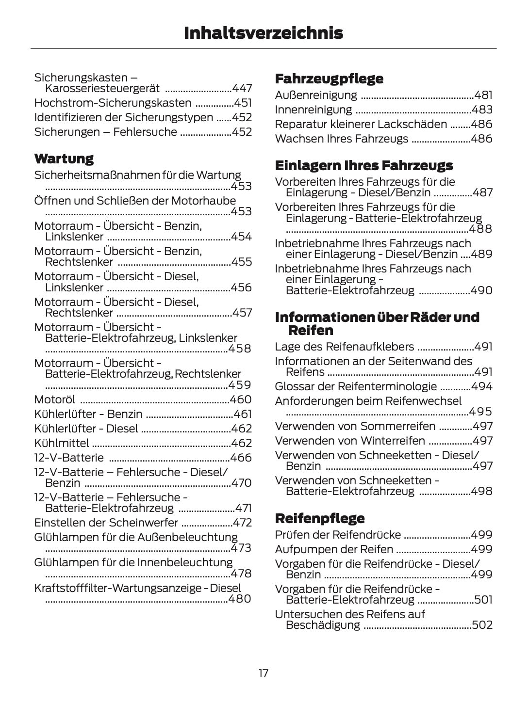 2024-2025 Ford Tourneo Courier/Transit Courier Bedienungsanleitung | Deutsch