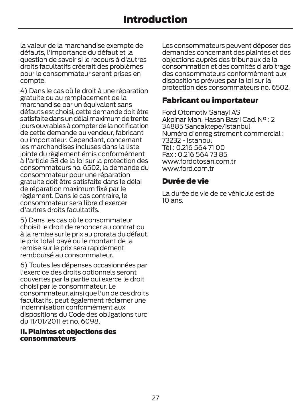 2026 Ford Tourneo Courier/Transit Courier Manuel du propriétaire | Français