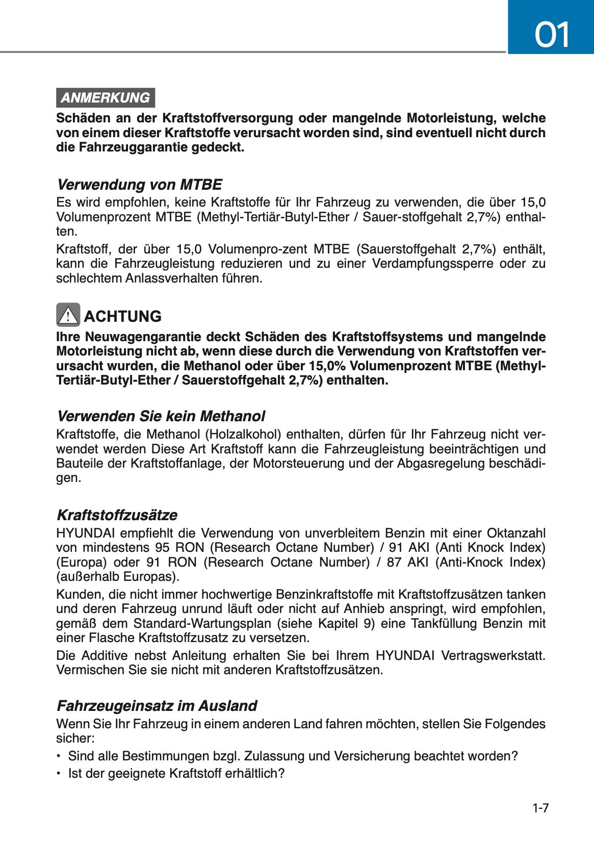 2024 Hyundai i10 Bedienungsanleitung | Deutsch