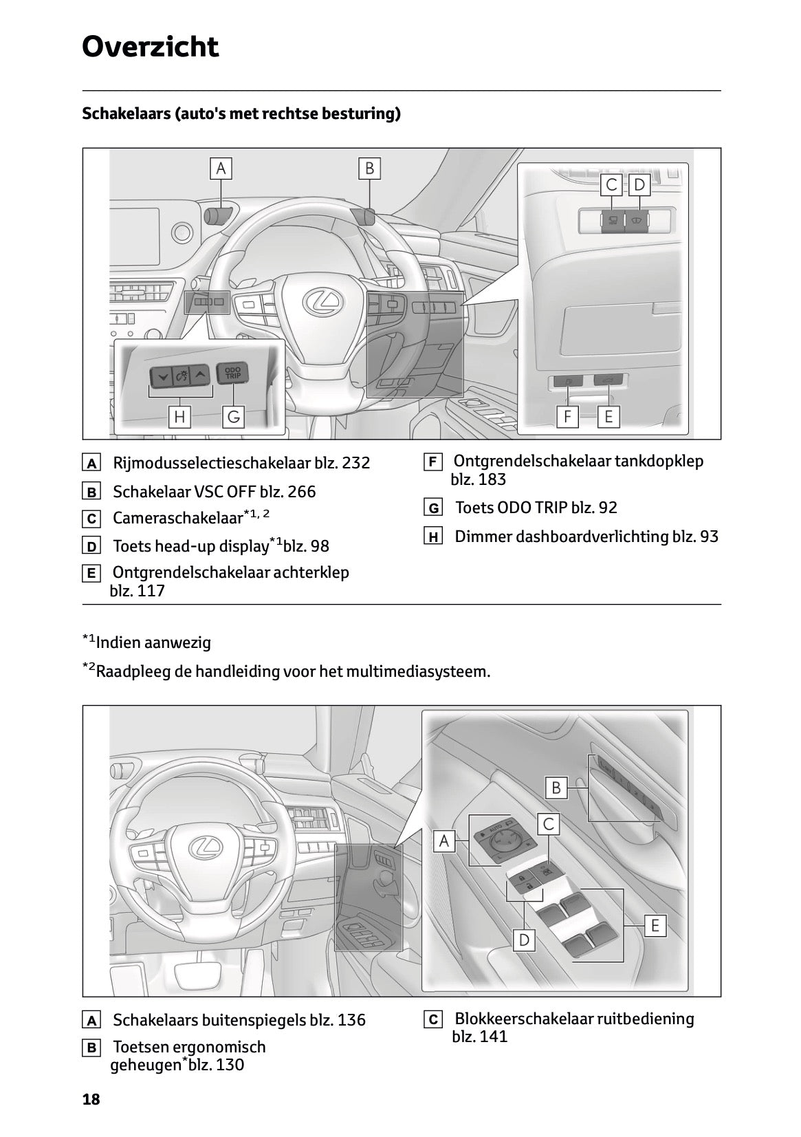 2024 Lexus ES 300h Owner's Manual | Dutch