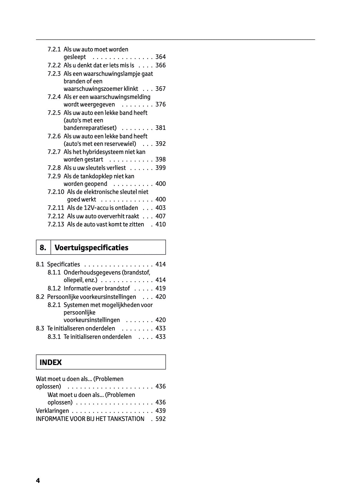 2024 Lexus ES 300h Owner's Manual | Dutch