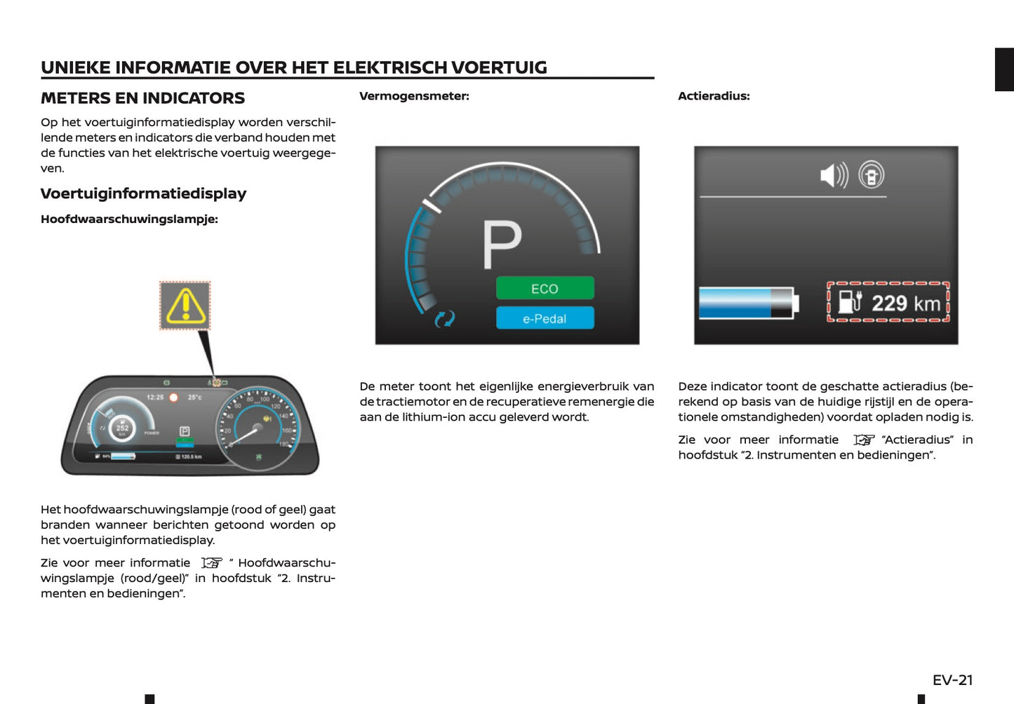 2019-2020 Nissan Leaf Owner's Manual | Dutch