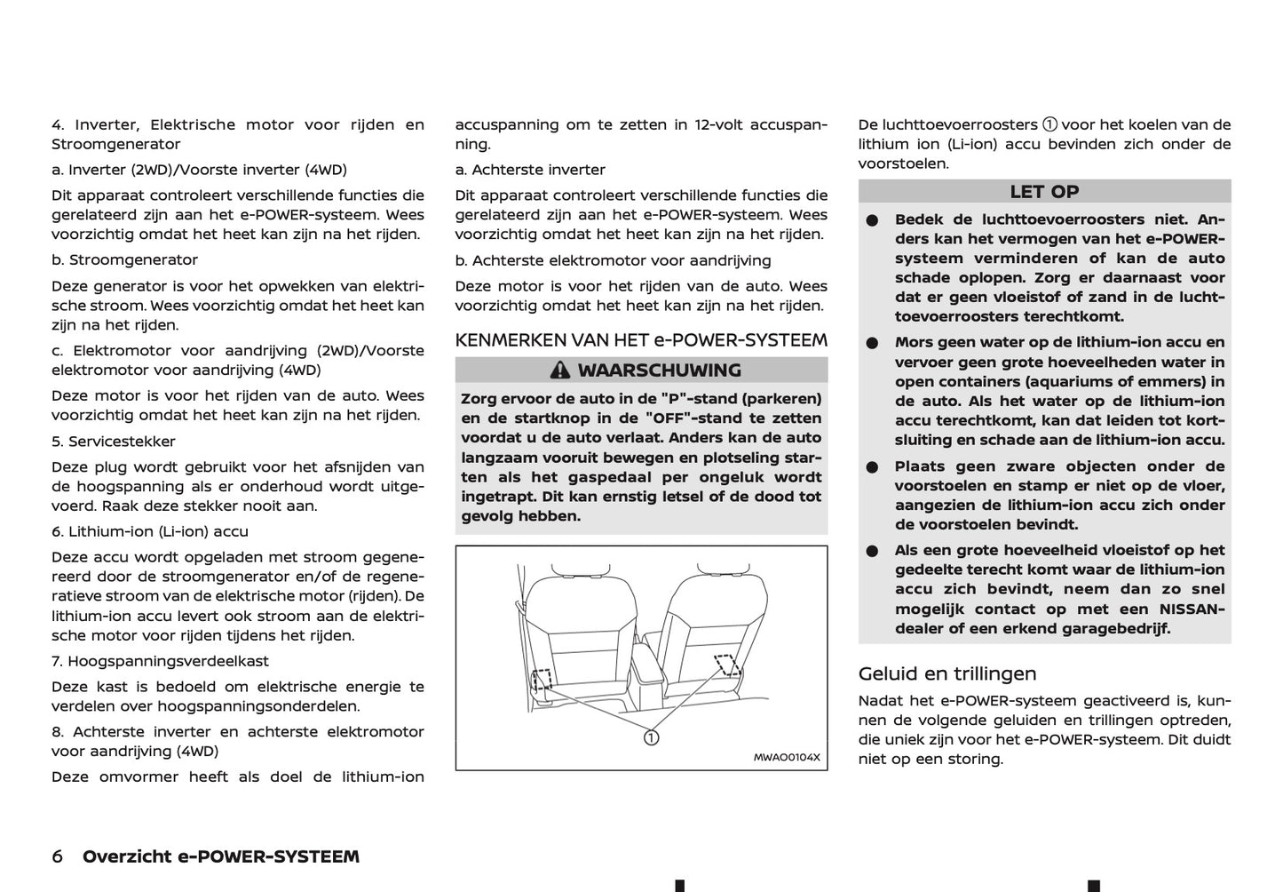 2023-2024 Nissan X-Trail e-Power Owner's Manual | Dutch