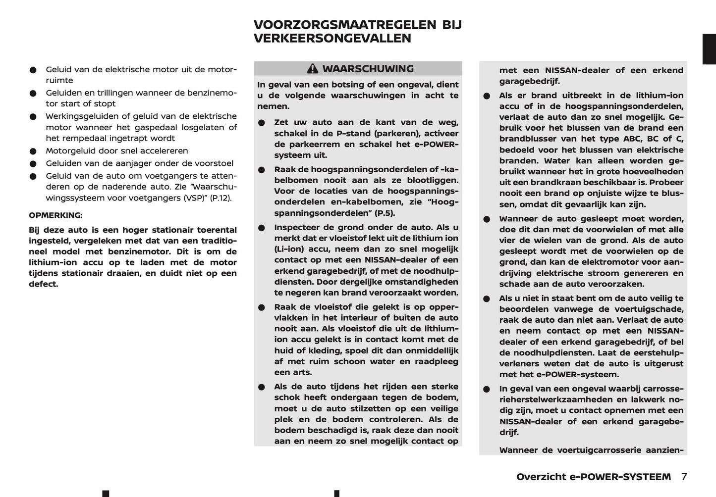 2023-2024 Nissan X-Trail e-Power Owner's Manual | Dutch