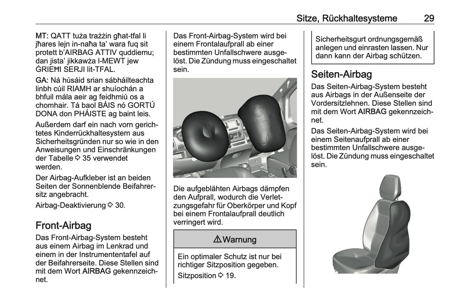 2023-2024 Opel Movano Owner's Manual | German
