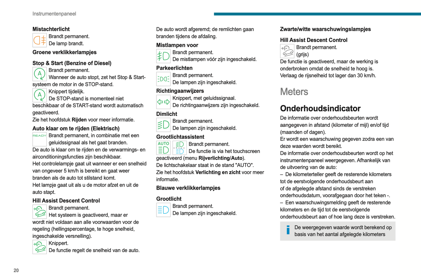 2024 Peugeot Rifter/e-Rifter/Partner/e-Partner Owner's Manual | Dutch