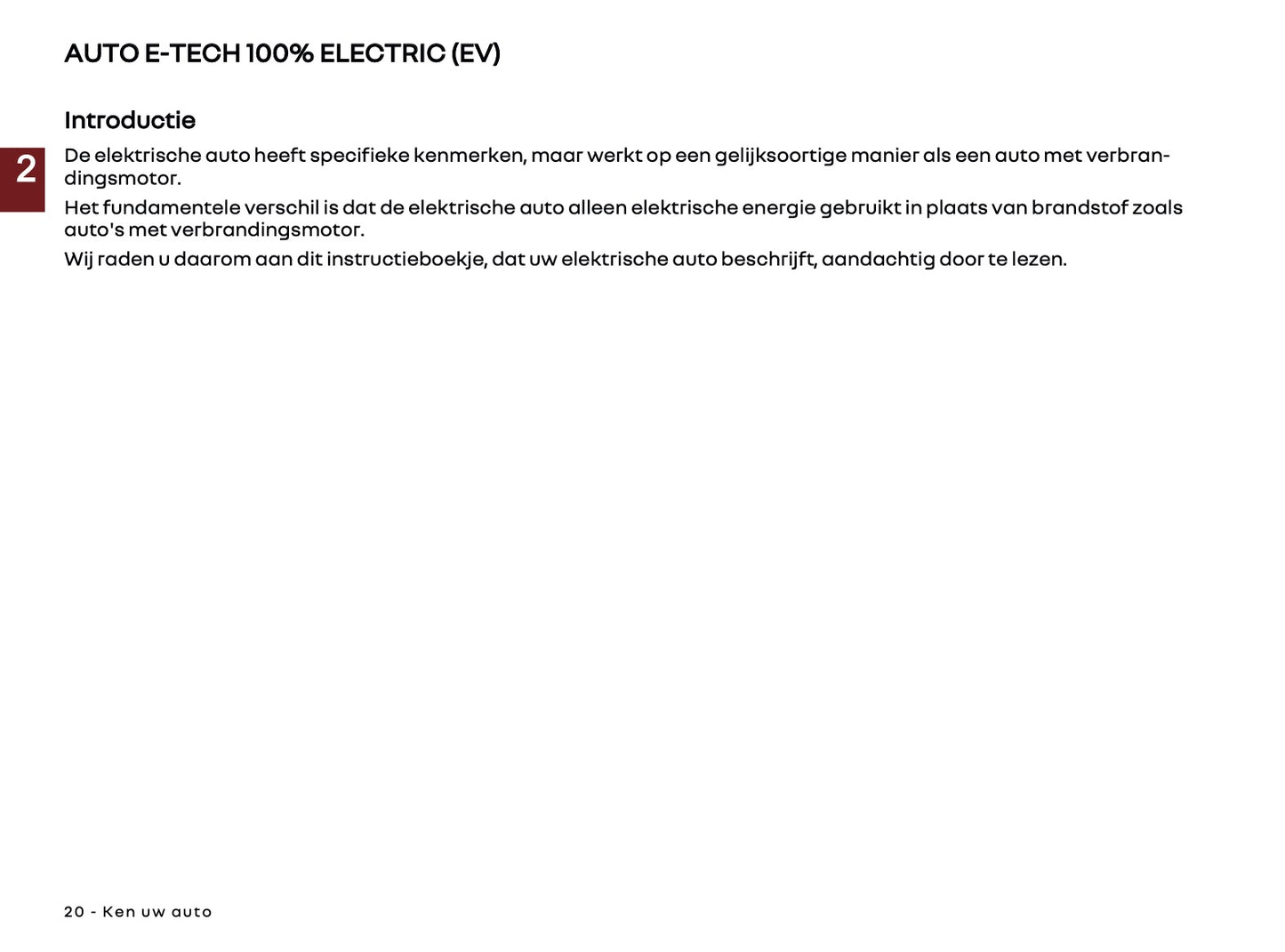 2025 Renault 5 E-Tech Gebruikershandleiding | Nederlands