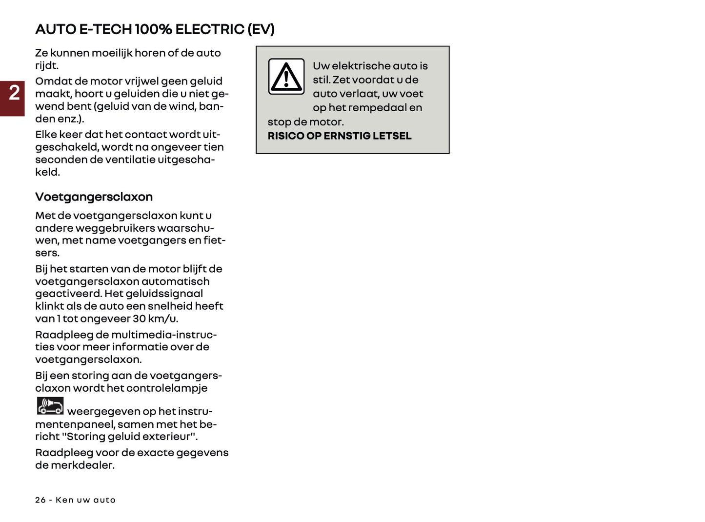 2025 Renault 5 E-Tech Gebruikershandleiding | Nederlands