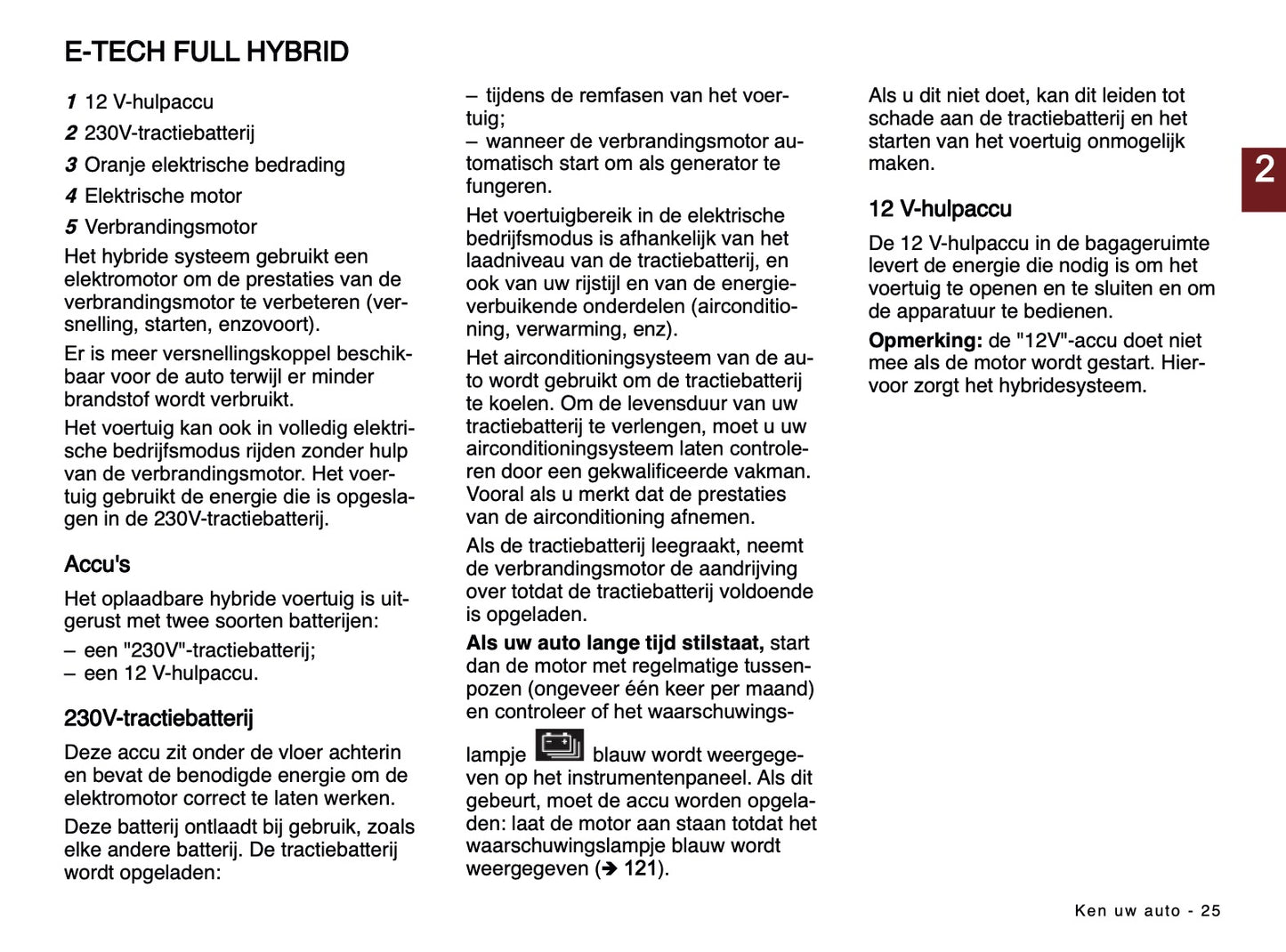 2024-2025 Renault Captur Owner's Manual | Dutch