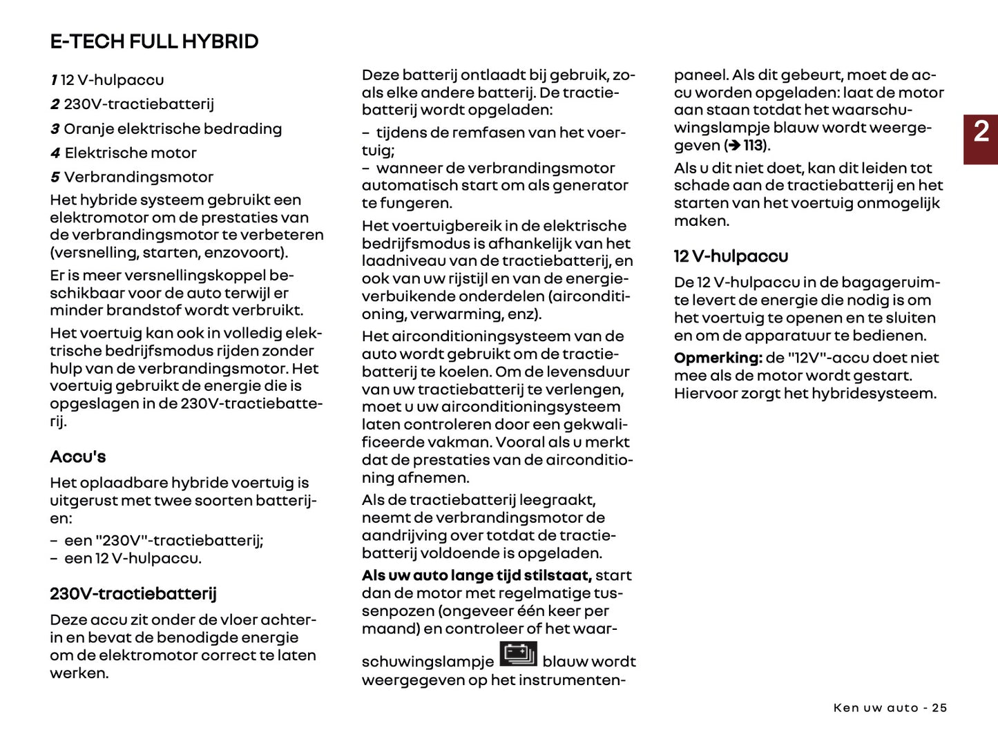 2025 Renault Captur Gebruikershandleiding | Nederlands