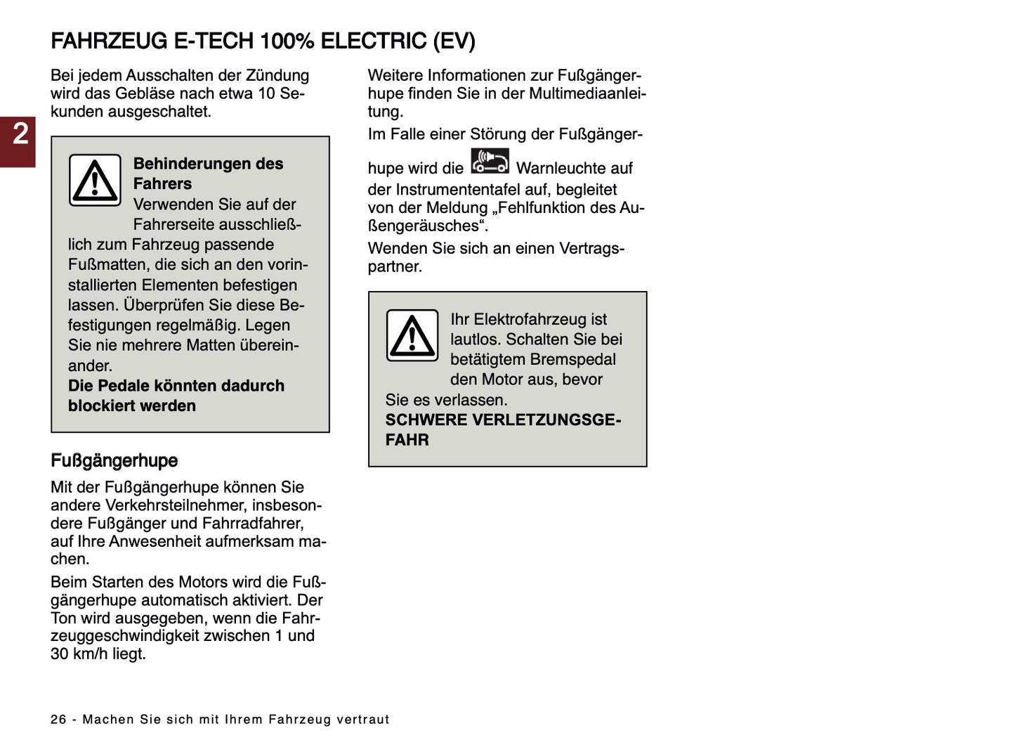 2024-2025 Renault Megane E-Tech Bedienungsanleitung | Deutsch