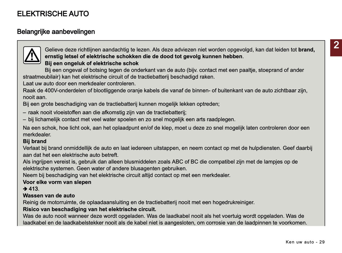 2023-2024 Renault Megane E-Tech Electric Owner's Manual | Dutch