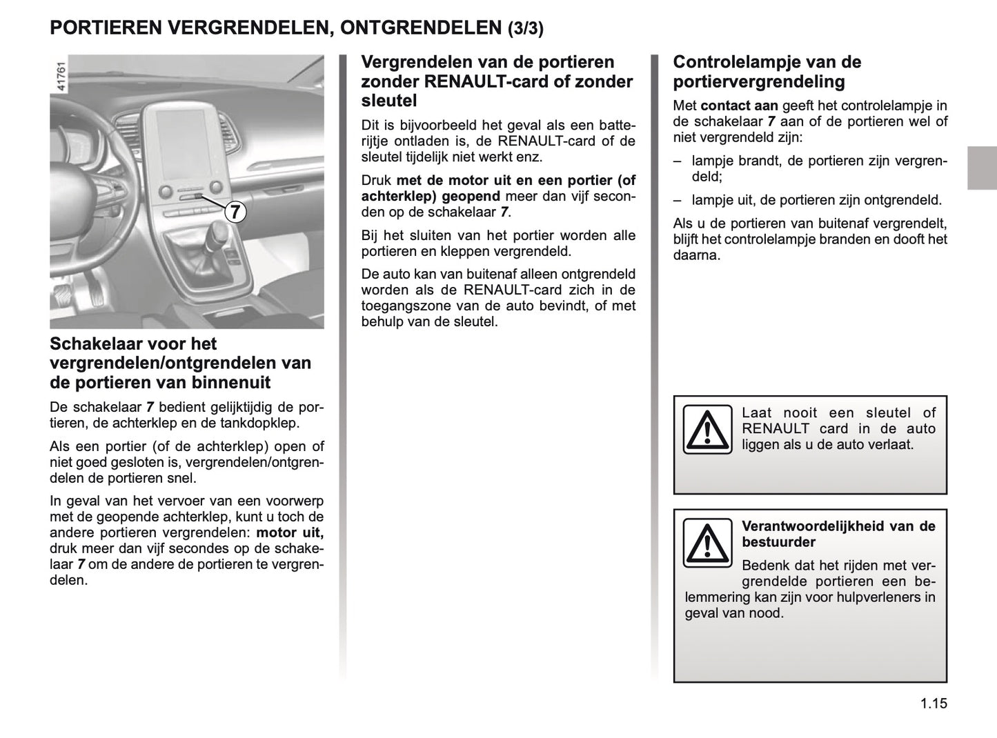 2018-2019 Renault Scenic/Grand Scenic Gebruikershandleiding | Nederlands