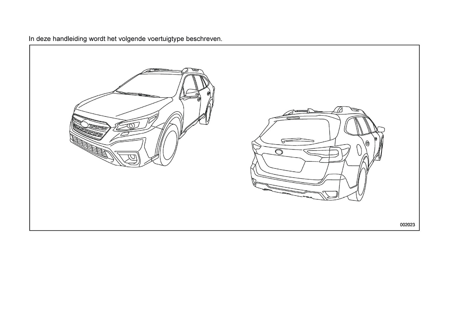 2022 Subaru Outback Owner's Manual | Dutch