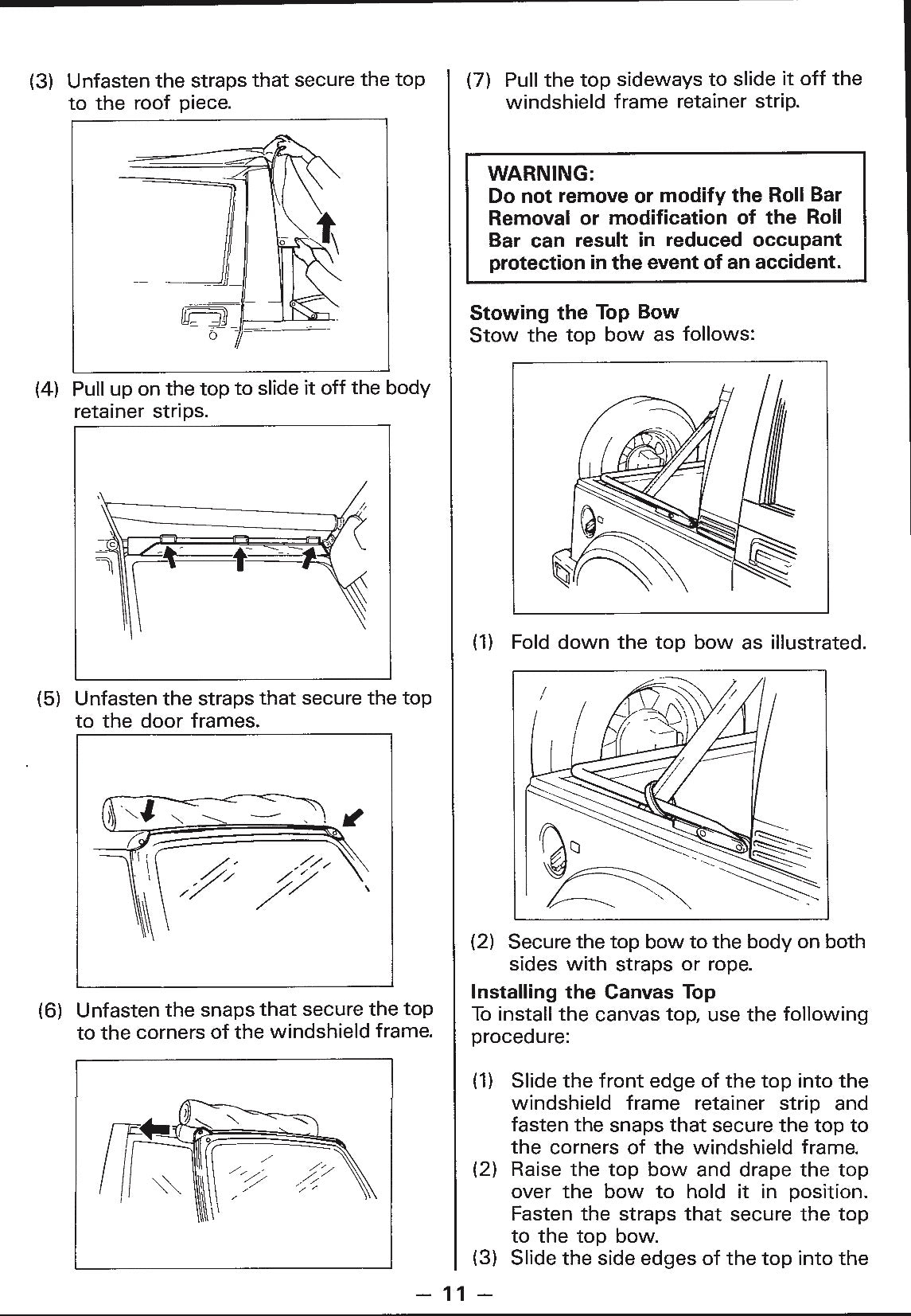 1988 Suzuki Samurai Owner's Manual | English