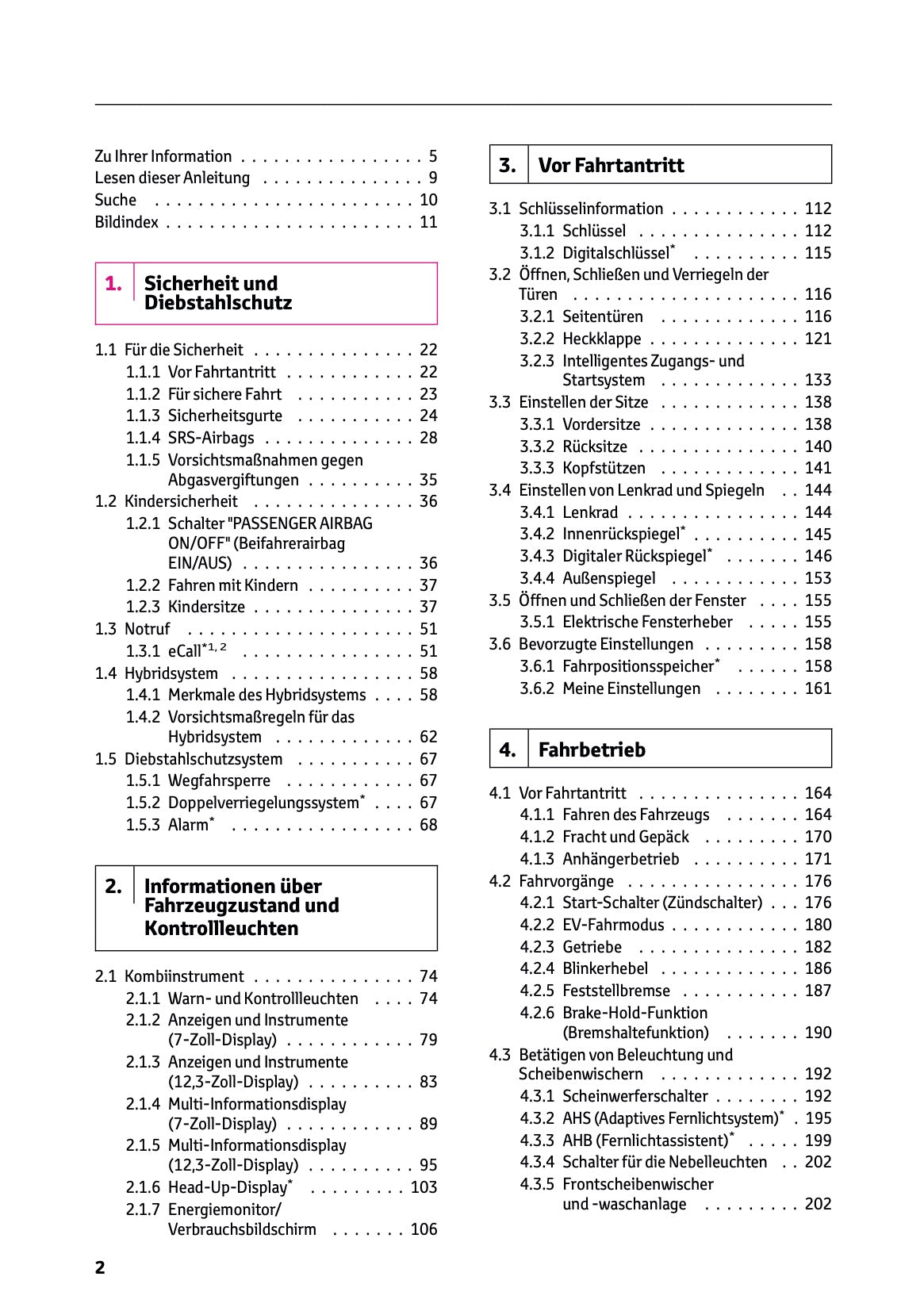 2024-2025 Toyota C-HR Hybrid Owner's Manual | German