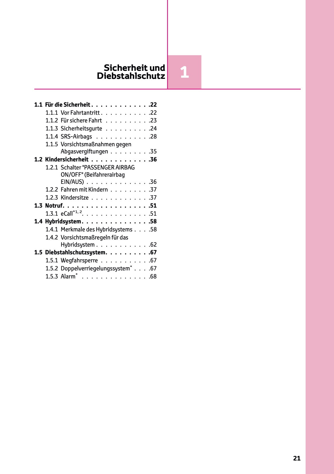 2024-2025 Toyota C-HR Hybrid Owner's Manual | German