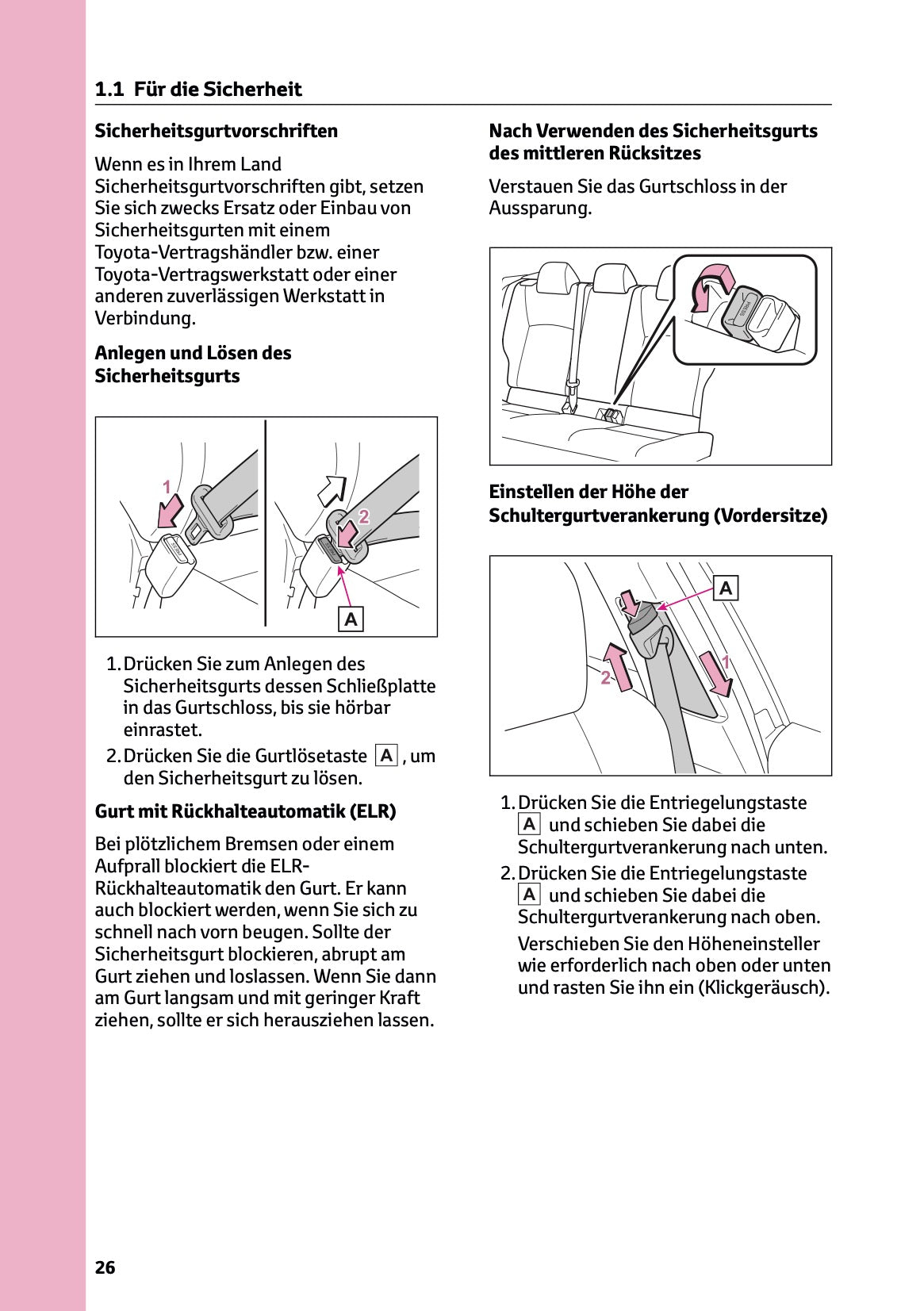 2024-2025 Toyota C-HR Hybrid Owner's Manual | German