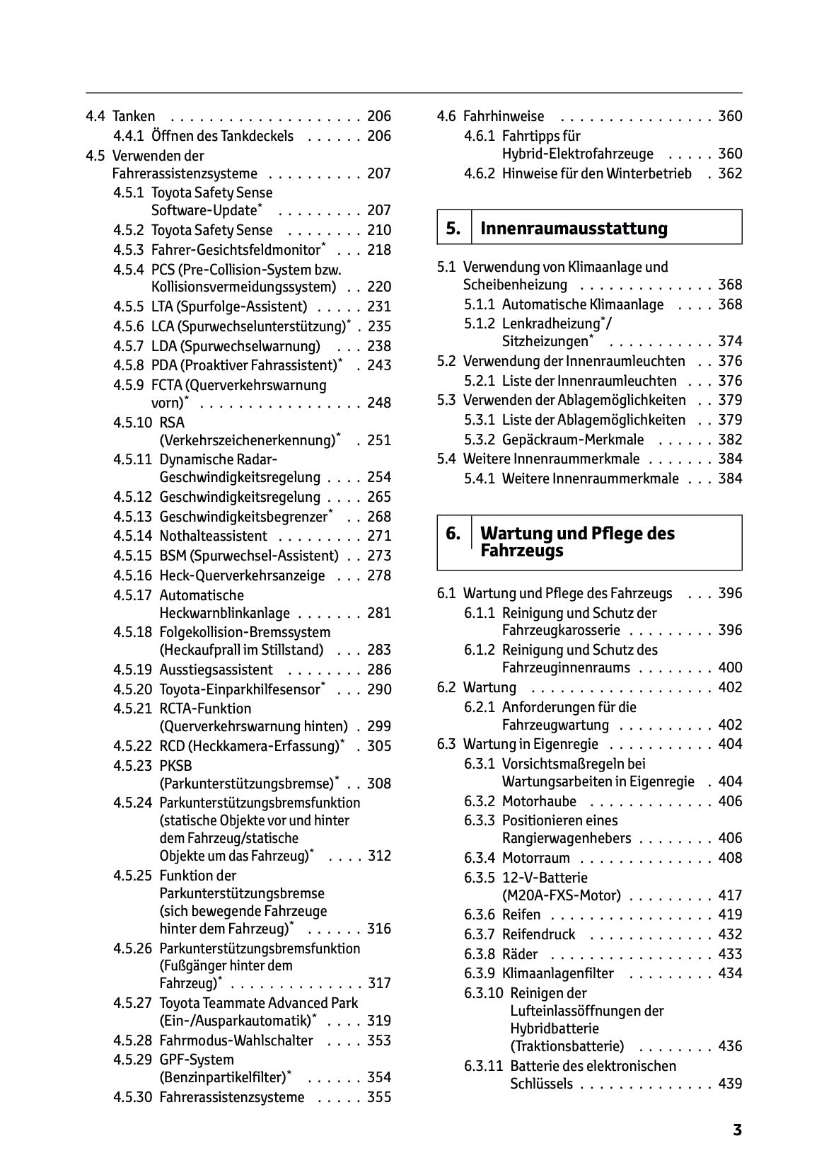 2024-2025 Toyota C-HR Hybrid Owner's Manual | German