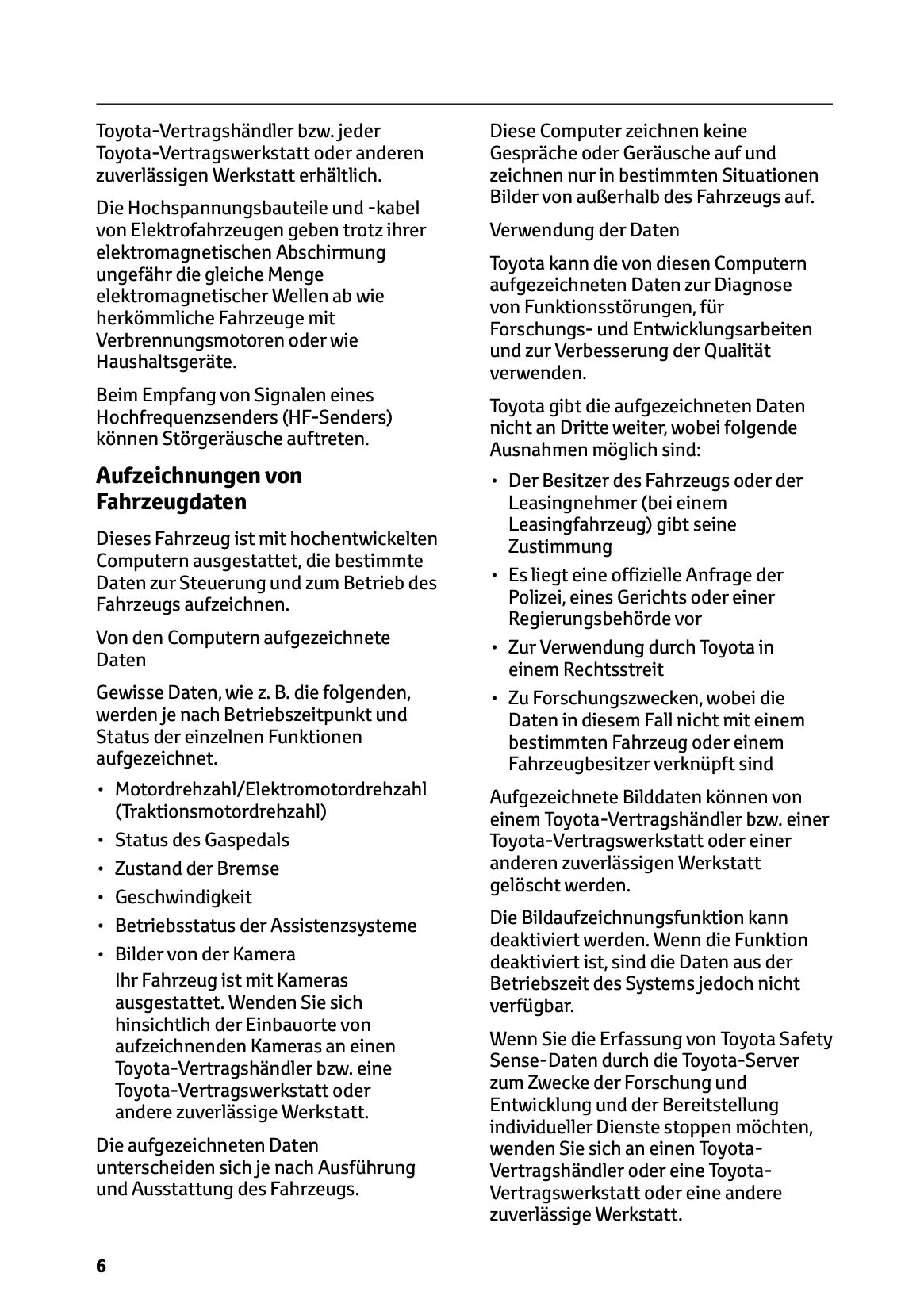 2024-2025 Toyota C-HR Hybrid Owner's Manual | German