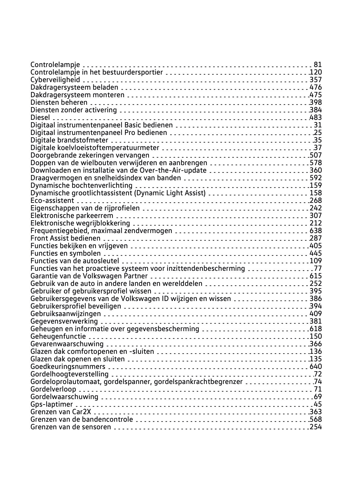 2024 Volkswagen Golf Gebruikershandleiding | Nederlands
