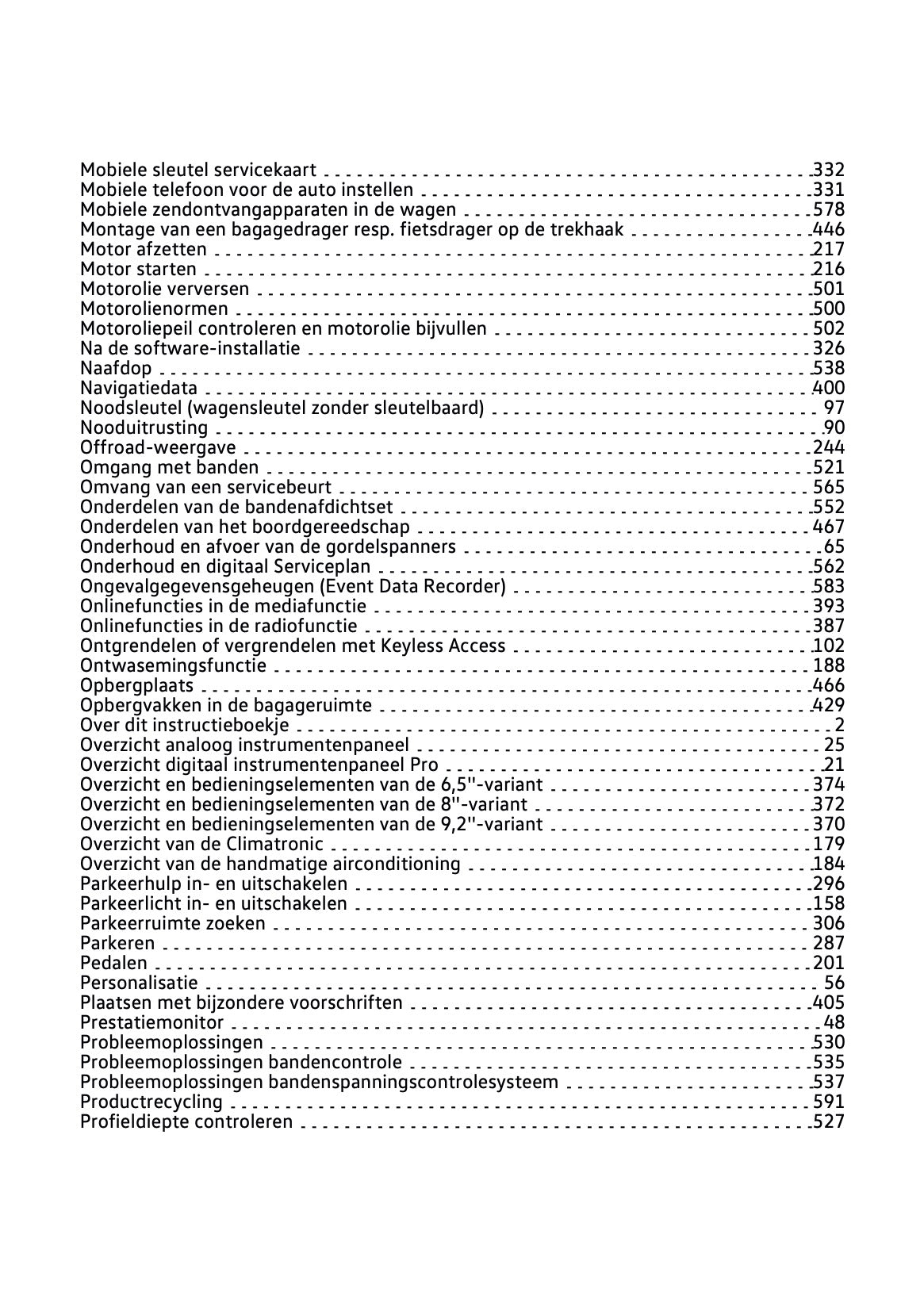2021-2022 Volkswagen Passat Variant Gebruikershandleiding | Nederlands