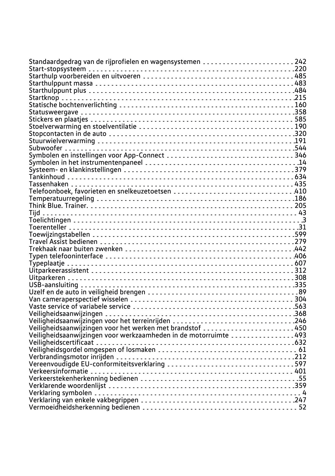 2021-2022 Volkswagen Passat Variant Gebruikershandleiding | Nederlands