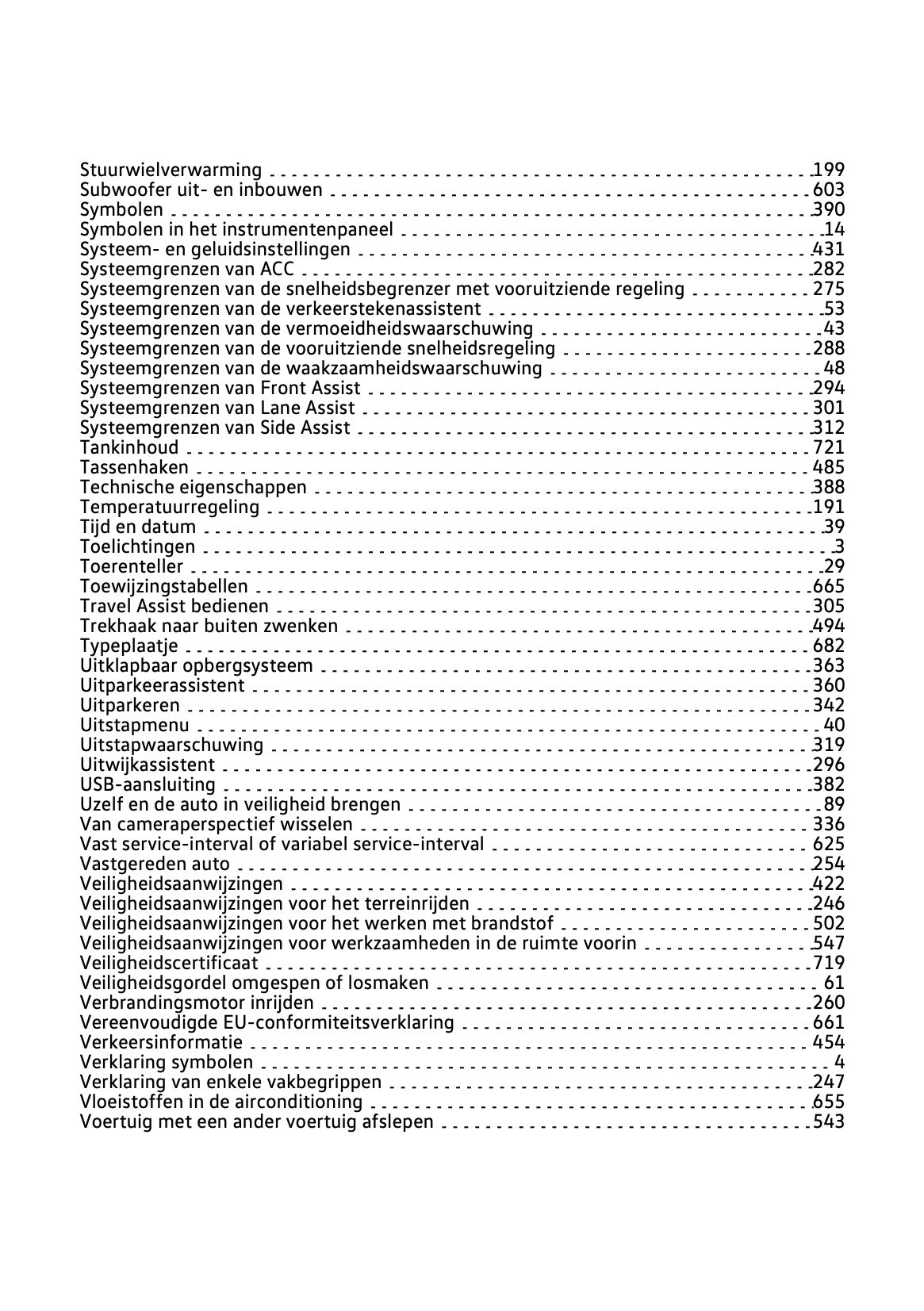 2024-2025 Volkswagen Passat Variant Owner's Manual | Dutch