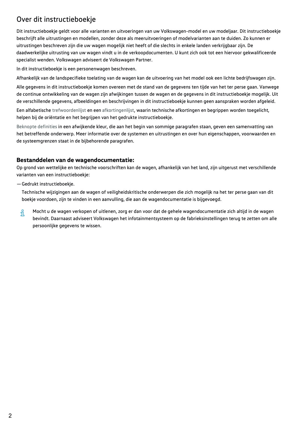 2020-2021 Volkswagen Tiguan Gebruikershandleiding | Nederlands