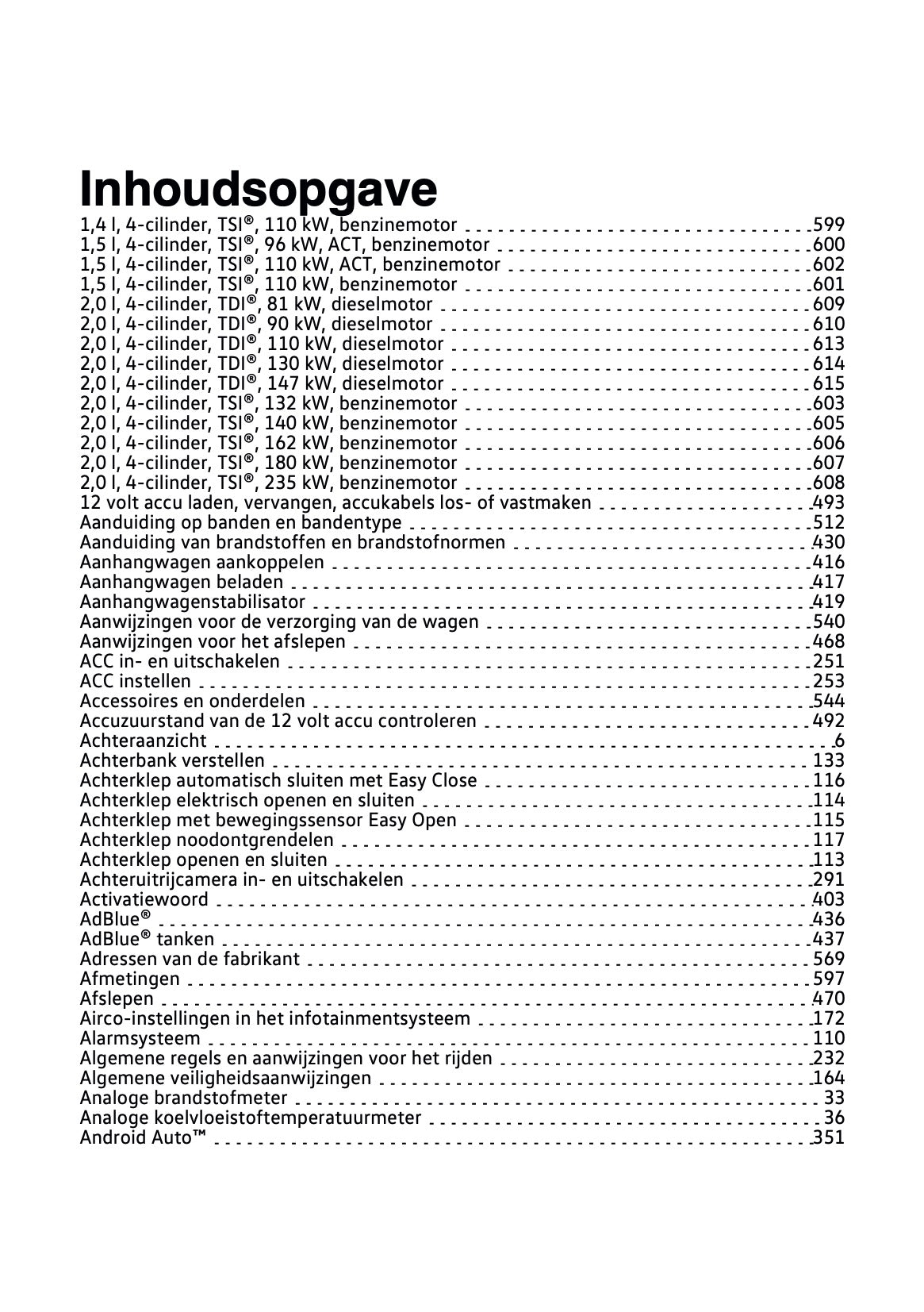 2020-2021 Volkswagen Tiguan Gebruikershandleiding | Nederlands