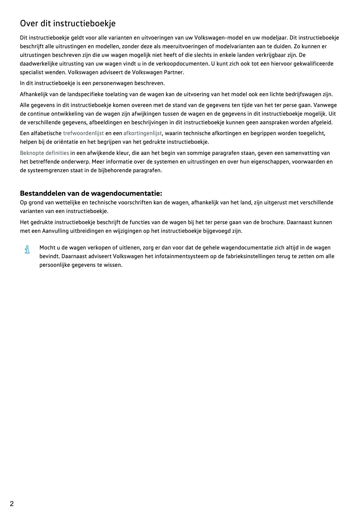 2021-2022 Volkswagen Tiguan Gebruikershandleiding | Nederlands