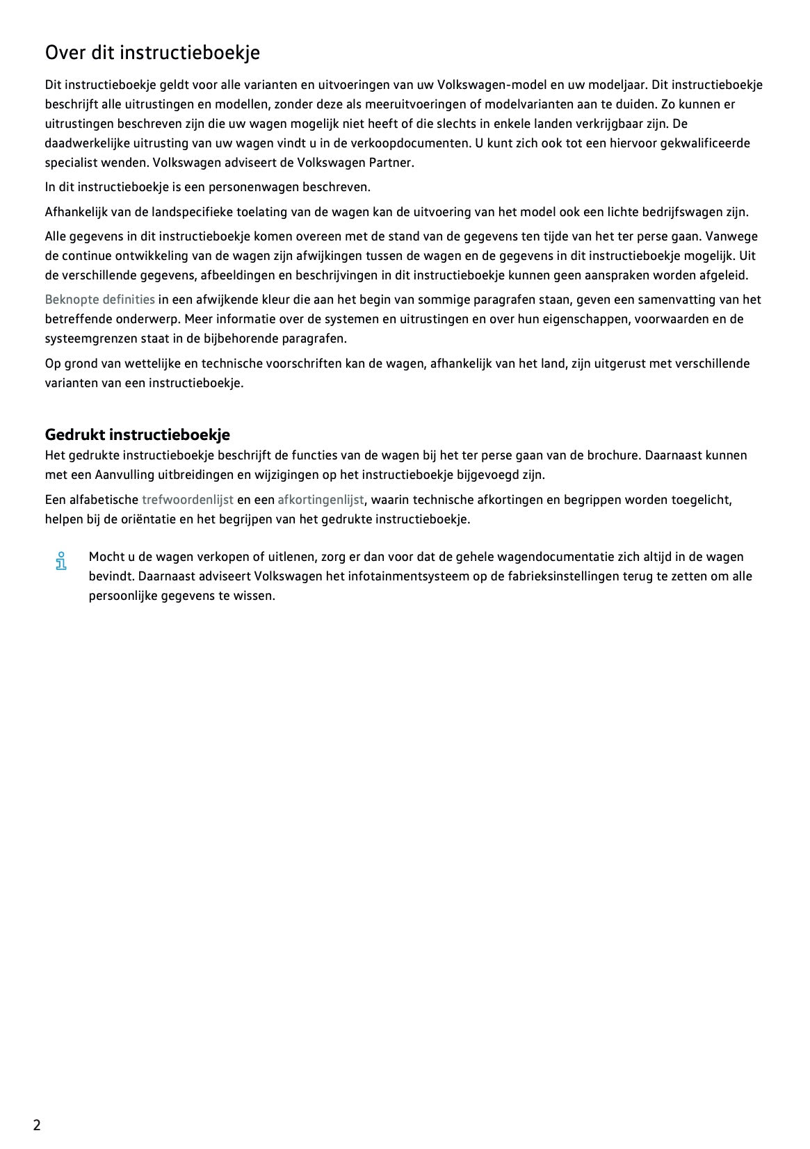 2022-2023 Volkswagen Tiguan Gebruikershandleiding | Nederlands