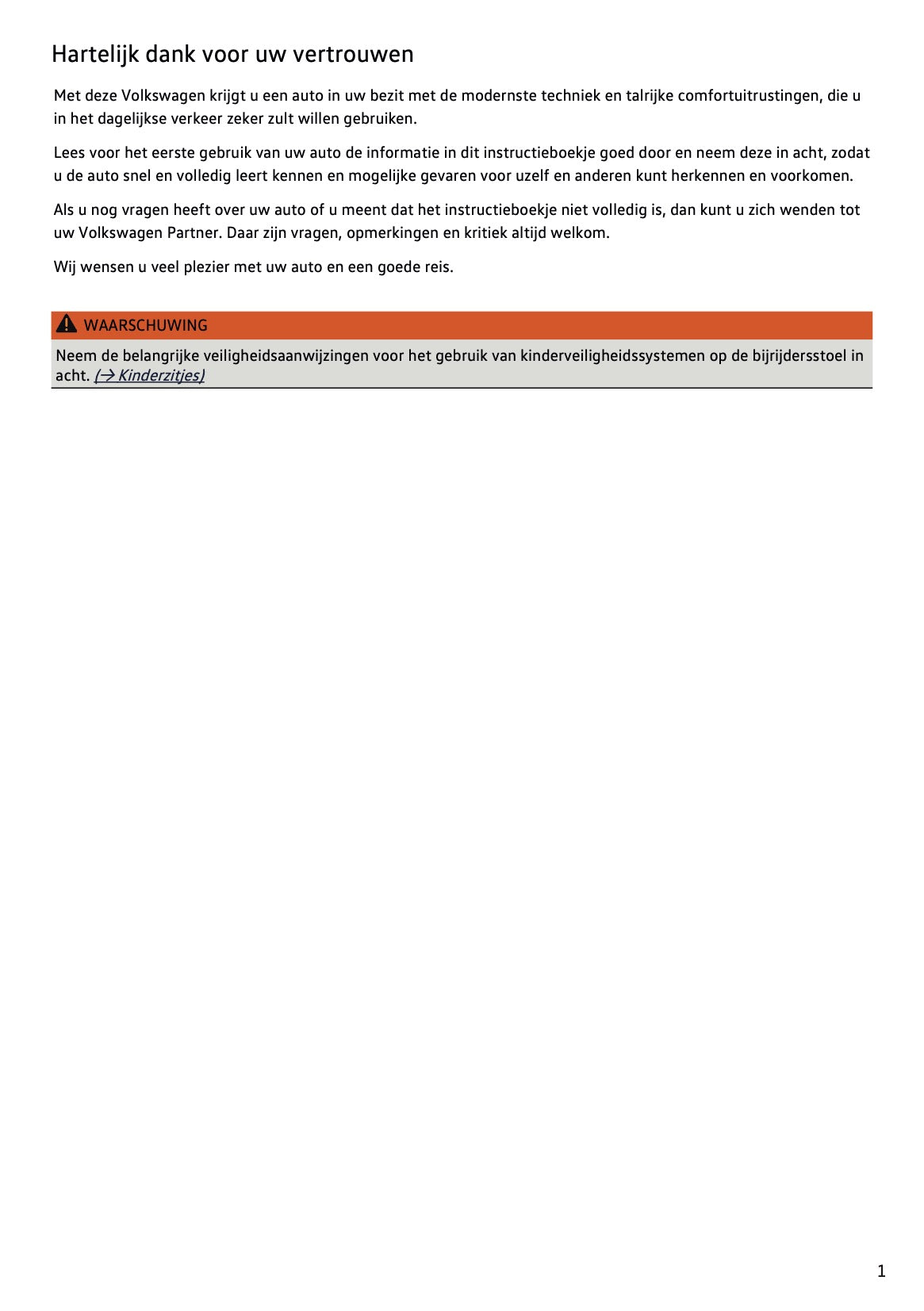 2024-2025 Volkswagen Tiguan Owner's Manual | Dutch